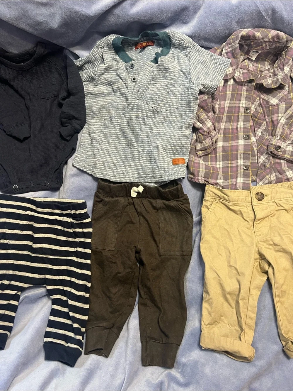 Baby boy 6 months 8 piece clothing bundle shirts pants
